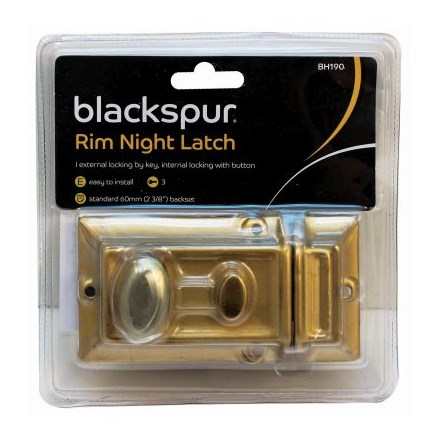 Blackspur Rim Night Latch Blackspur Rim Night Latch